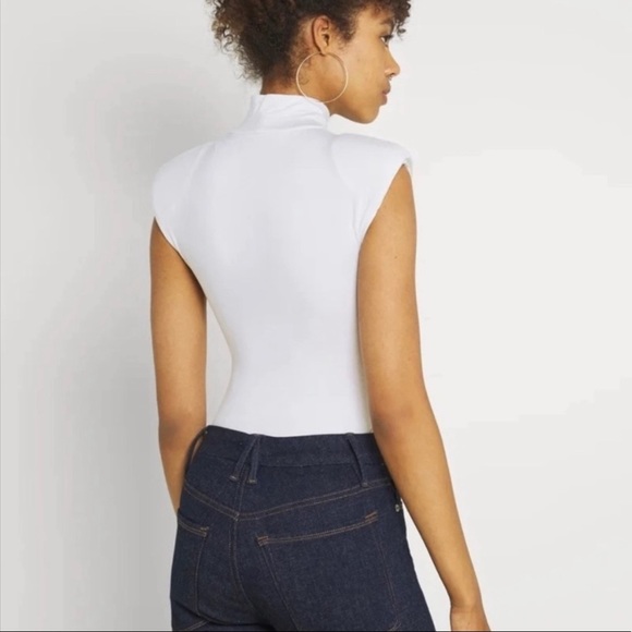 Good American Power Body Suit Mock Neck Sleeveless 7- 4XL Bodysuit - Picture 3 of 10